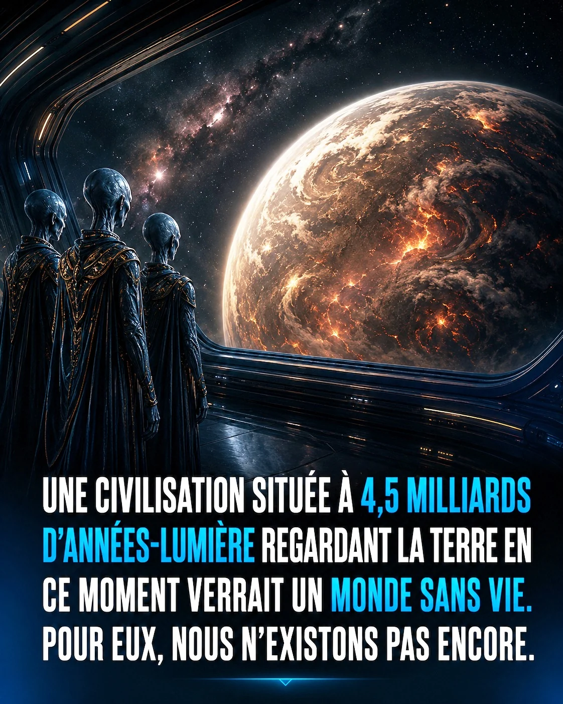À 4,5 milliards d’années-lumière, on ne verrait pas la Terre d’aujourd’hui