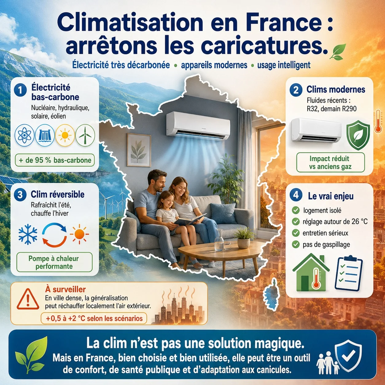 Climatisation en France : arrêtons les caricatures