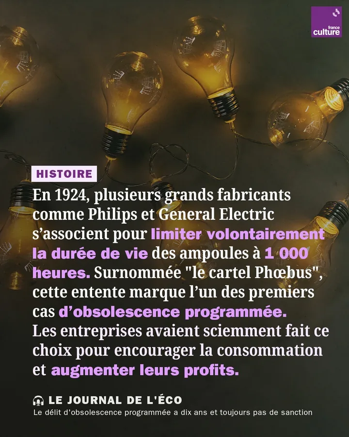 Obsolescence programmée : quand les ampoules ont été bridées