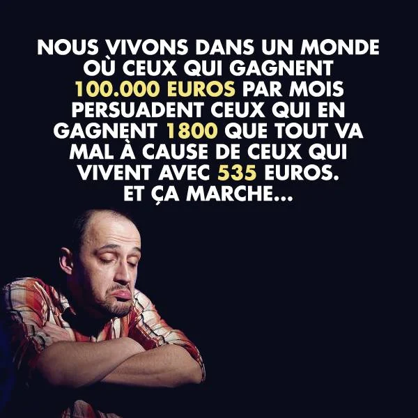 Quand les plus riches désignent les plus pauvres comme responsables